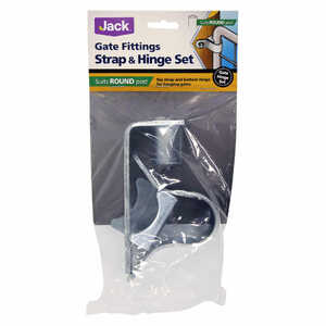 Jack Strap & Hinge Gate Fitting Set for Round Posts