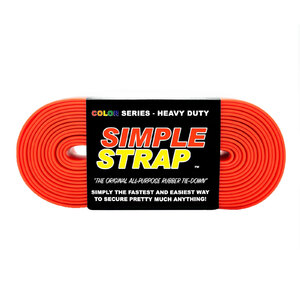 Simple Strap 6m Heavy Duty Red All-Purpose Rubber Tie Down