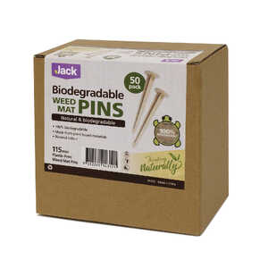 Jack 50pk Biodegradable Weed Mat Pins