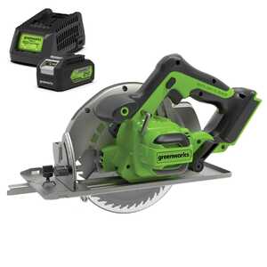 Greenworks 24V 184mm Cordless Circular Saw 4Ah Battery Kit | 1500907AU-Kit-4