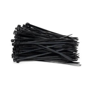 AgBoss 100pc Black 100 x 2.5mm Cable Ties