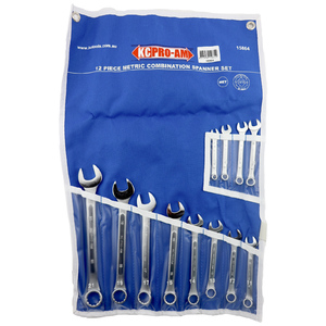 ProAm by KC Tools 12pc 6mm - 21mm Combination Spanner Set