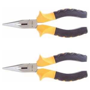 KC Tools 2 Pack 150mm Extra Grip Handle Long Nose Pliers | 17360H