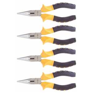 KC Tools 4 Pack 150mm Extra Grip Handle Long Nose Pliers | 17360H
