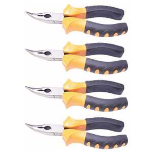 KC Tools 4 Pack 200mm 45° Extra Grip Handle Bent Nose Pliers | 17391H