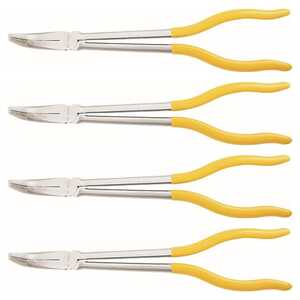 KC Tools 4 Pack 275mm 90° Bent Long Nose Pliers | 17502