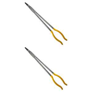 KC Tools 2 Pack 400mm 90° Bent Long Nose Pliers | 17505