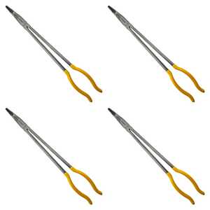 KC Tools 4 Pack 400mm 90° Bent Long Nose Pliers | 17505