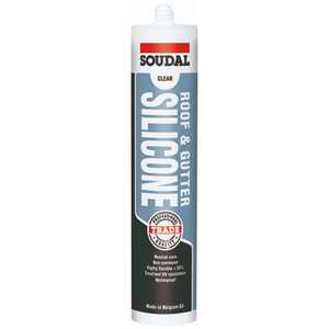 Soudal 12 Pack 300mL Roof & Gutter Silicone | Clear | 175752