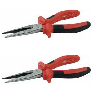 KC Tools 2 Pack 200mm 1000V Long Nose Pliers | 17612