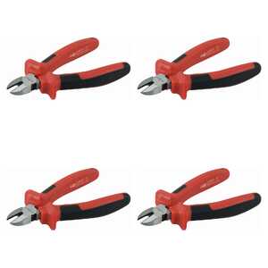 KC Tools 4 Pack 150mm 1000V Diagonal Cutting Pliers | 17614