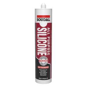 Soudal 12 Pack 300mL All Purpose Silicone | Titanium / Surfmist | 176431