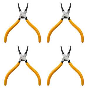KC Tools 4 Pack 140mm 5½" Closed External Straight Circlip Pliers | 17653