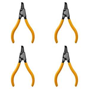 KC Tools 4 Pack 140mm 5-1/2" Closed External Bent Circlip Pliers | 17657