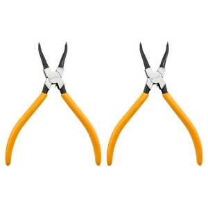 KC Tools 2 Pack 180mm 7" External Straight Circlip Pliers | 17671