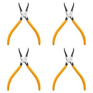 KC Tools 4 Pack 180mm 7" External Straight Circlip Pliers | 17671