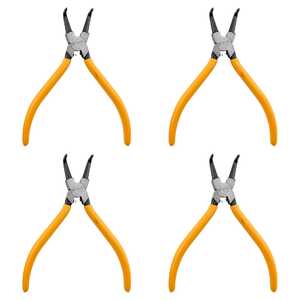 KC Tools 4 Pack 180mm 7" Internal Bent Circlip Pliers | 17672