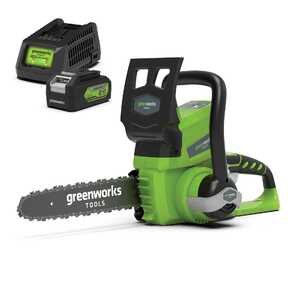 Greenworks 24V 25cm (10") Cordless Chainsaw 4Ah Battery Kit | 2000007AU-Kit-4