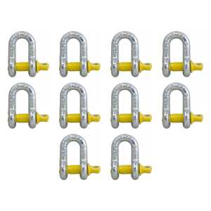 AgBoss 10 Pack 10mm Load Rated D-Shackle | 200094
