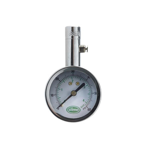 Slime Large Dial 5-60 PSI Tire Gauge with Bleeder Valve