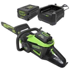 Greenworks 60V 40cm Brushless Chainsaw 6Ah Battery Kit | 2007207AU-Kit-6