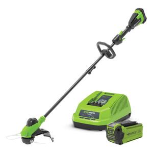Greenworks 40V 33cm String Trimmer 2Ah Battery Kit | 2109807AU-Kit-2