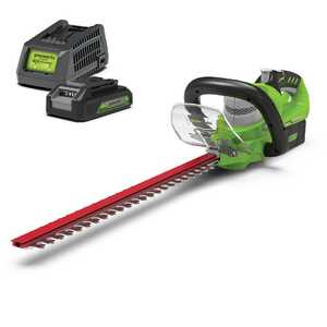 Greenworks 24V 57cm Cordless Li-Ion Hedge Trimmer 2.0Ah Kit | 2200107AU-Kit-2