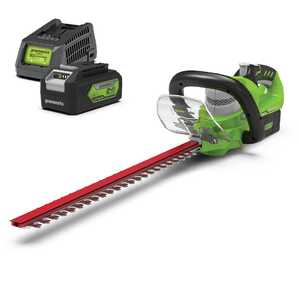 Greenworks 24V 57cm Cordless Li-Ion Hedge Trimmer 4.0Ah Kit | 2200107AU-Kit-4
