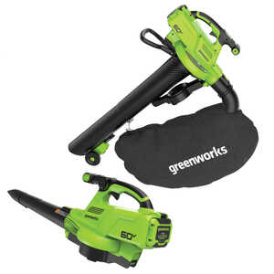Greenworks 60V 520CFM Blower Vacuum | Skin Only | 2409407AU
