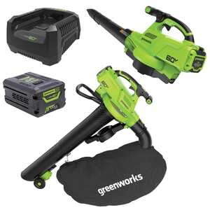 Greenworks 60V 520CFM Blower Vacuum 4Ah Battery Kit | 2409507AU