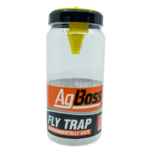 AgBoss 2.5L Reuseable Fly Trap Bottle with Non-Toxic Bait
