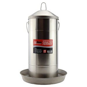 AgBoss 20kg Stainless Steel Poultry Feeder