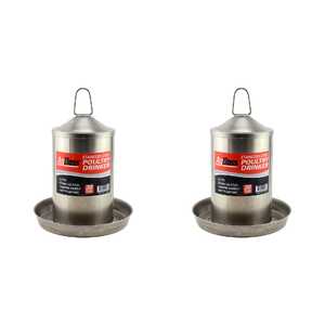 AgBoss 2 Pack 3L Stainless Steel Poultry Drinker | 302803