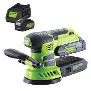Greenworks 24V 12.5cm Orbital Sander 4Ah Battery Kit | 3100107AU-Kit-4