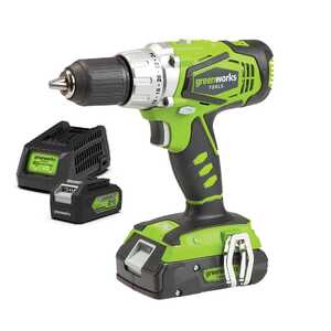 Greenworks 24V Brushless Electric Drill 4Ah Battery Kit | 3701507AU-Kit-4