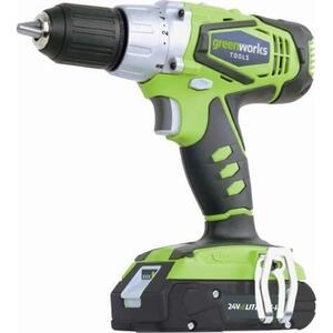 Greenworks 24V Li-Ion Cordless Electric Drill | Skin Only | 3701507AU