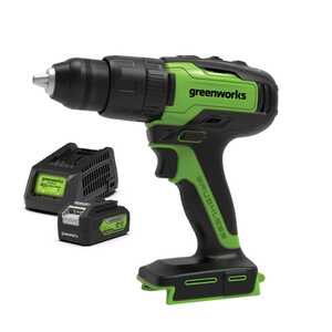 Greenworks 24V Brushless Hammer Drill 4Ah Battery Kit | 3704107AU-Kit-4