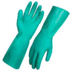 AgBoss Green Nitrile Gloves 45cm - Size 10