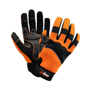 AgBoss  Pro Series Premium Work Gloves - Black / Orange