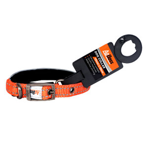 AgBoss Orange Dog Collar | 15mm x 35cm (14")  