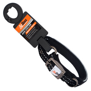 AgBoss 15mm x 35cm (14") Black Dog Collar