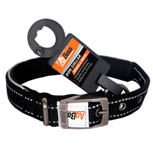 AgBoss 25mm x 55cm (22") Black Dog Collar