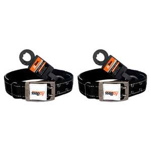 AgBoss 2 Pack 40mm x 60cm Dog Collar | Black | 500928