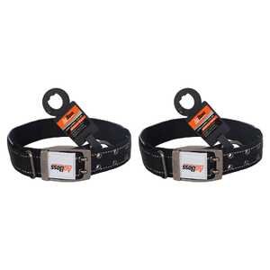AgBoss 2 Pack 40mm x 70cm Dog Collar | Black | 500932