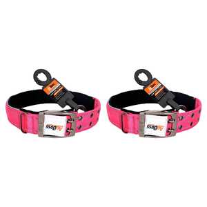 AgBoss 2 Pack 40mm x 70cm Dog Collar | Hot Pink | 500948