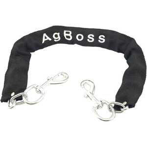 AgBoss 4mm x 500mm Dog Ute Chain with Snap Hooks