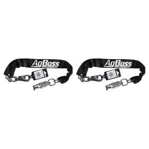 AgBoss 2 Pack 5mm x 500mm Dog Ute Chain with Bull and Panic Snap | 501145
