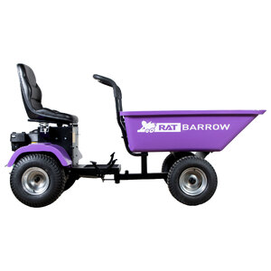 RAT Barrow Ride On Articulated Tipping Wheelbarrow - Purple