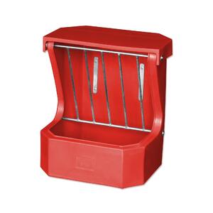 AgBoss Hay Rack Feeder with Lid | Red