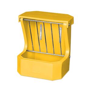 AgBoss Hay Rack Feeder with Lid | Yellow